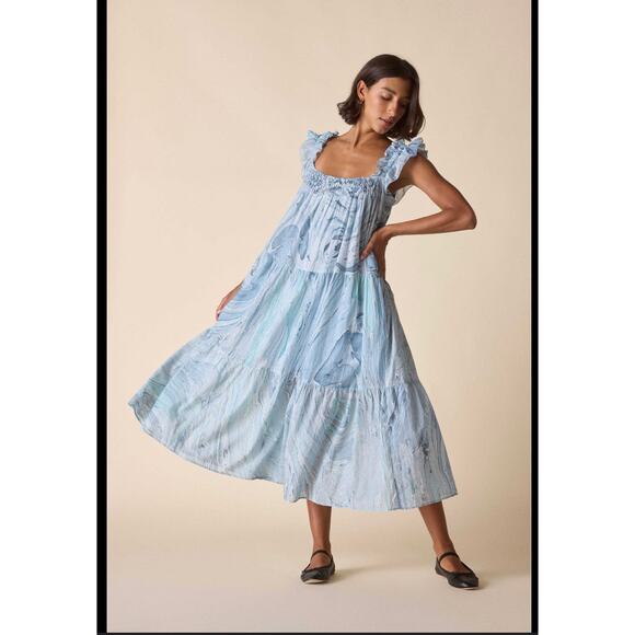 St. Roche Blue Rowena Dress - Picture 2 of 5